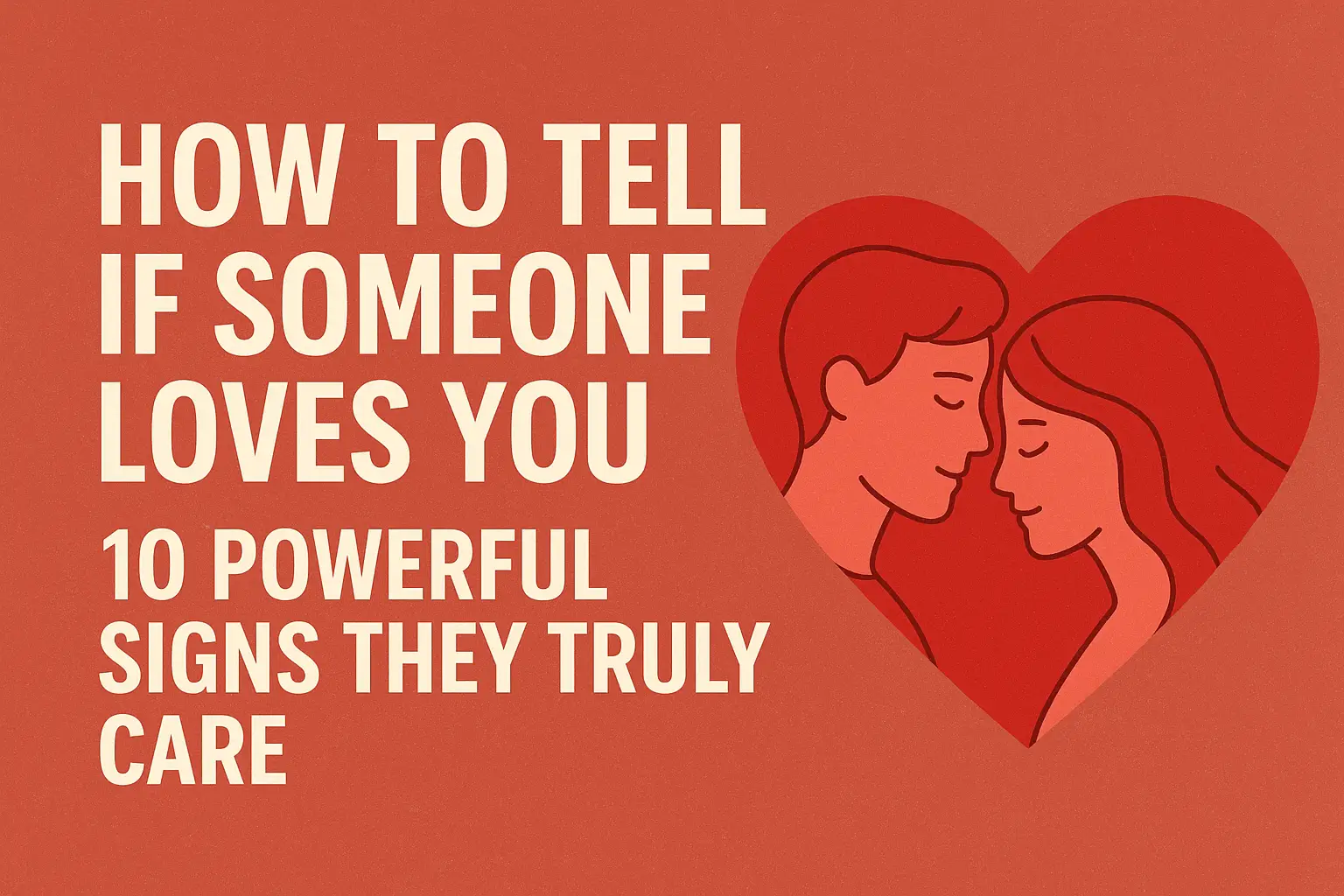 How to tell if someone loves you featured image showing a couple inside a heart shape with text “10 powerful signs they truly care.”